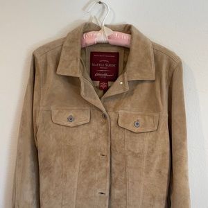 Vintage, genuine, leather suede jacket